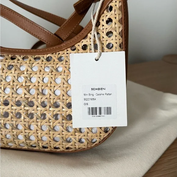 Bembien Mini Sling Rattan Bag - Picture 4 of 9